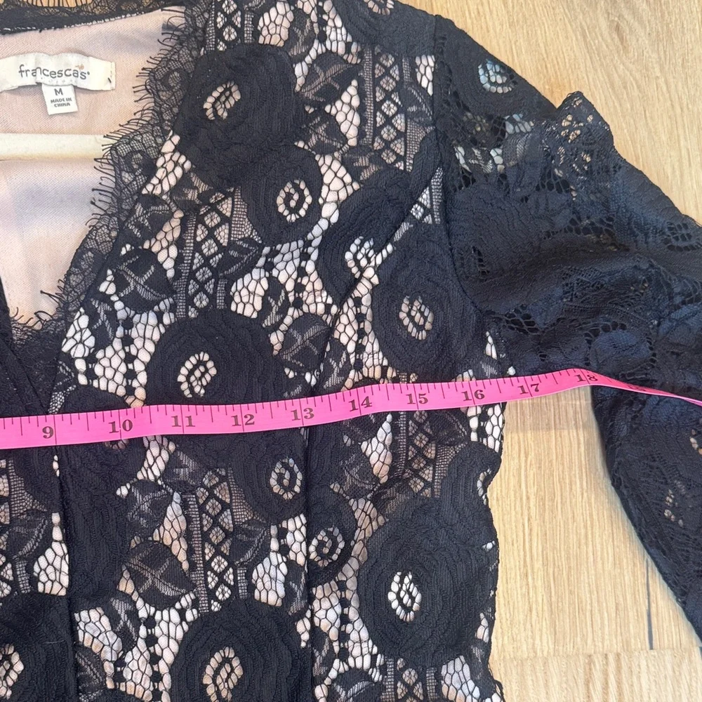 Francesca's Collections Black Lace Jumpsuit - Picture 8 of 9